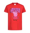 Дитяча футболка Peppa вогняний напис Червоний фото