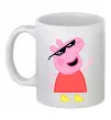 Чашка керамическая Peppa swag Белый Чашка керамическая Peppa swag Белый фото