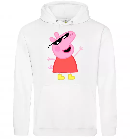 Жіноча толстовка (худі) Peppa swag Білий фото