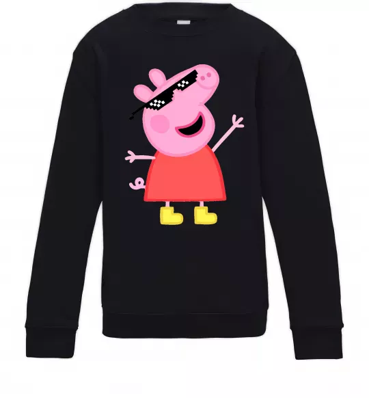 Детский Свитшот Peppa swag Черный фото