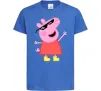 Детская футболка Peppa swag Ярко-синий фото