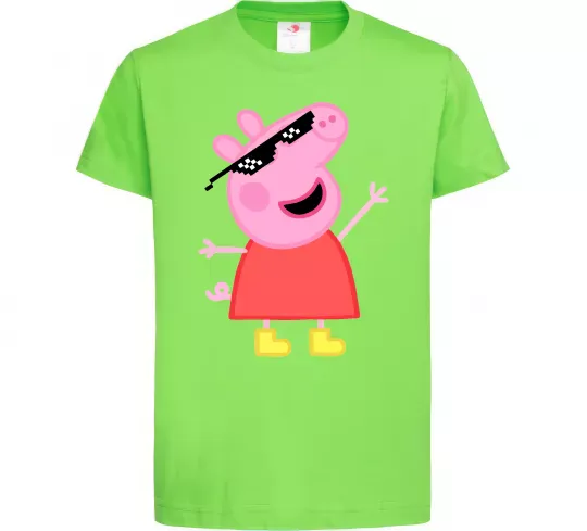 Детская футболка Peppa swag Лаймовый фото