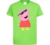 Детская футболка Peppa swag Лаймовый фото