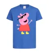 Дитяча футболка Peppa swag Яскраво-синій фото