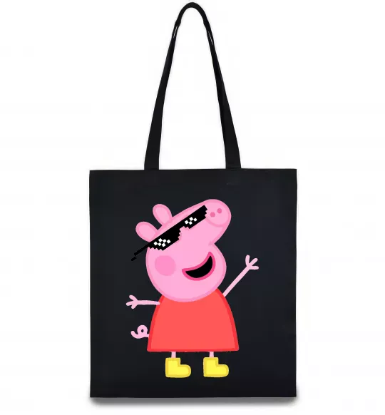 Еко-сумка Peppa swag Чорний фото