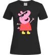 Женская футболка Peppa swag Черный фото