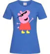 Женская футболка Peppa swag Ярко-синий фото