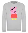 Свитшот Peppa swag Серый меланж фото