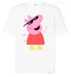 Футболка Оверсайз Peppa swag Белый фото