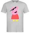 Мужская футболка Peppa swag Серый фото
