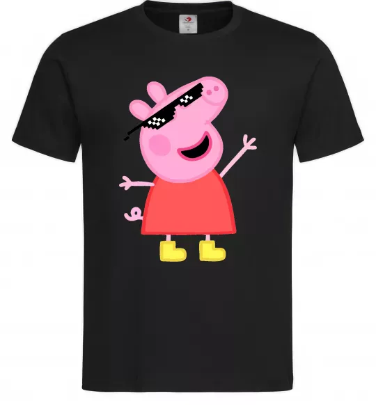 Мужская футболка Peppa swag Черный фото