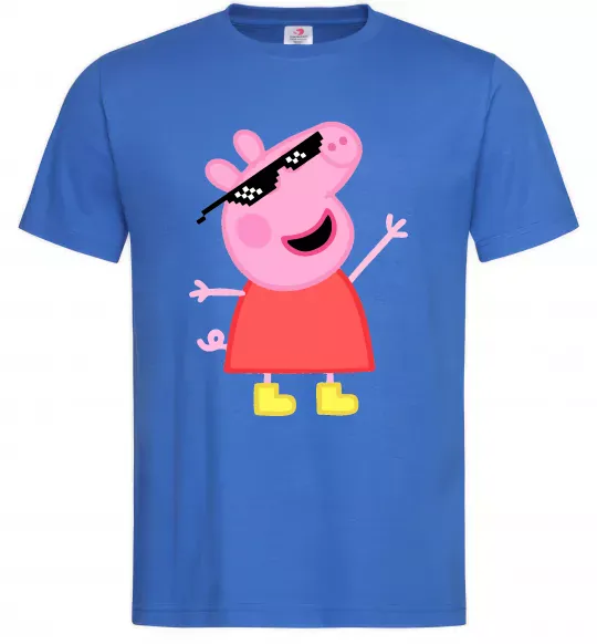 Мужская футболка Peppa swag Ярко-синий фото