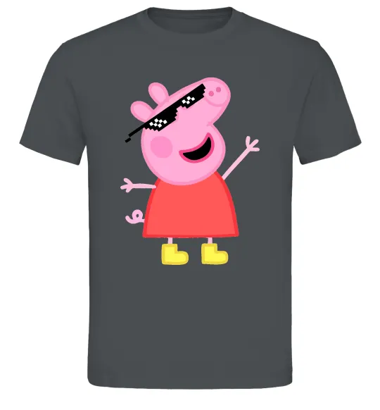Мужская футболка Peppa swag Графит фото