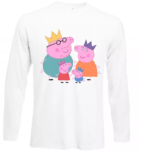 Лонгслив Peppa family Белый фото