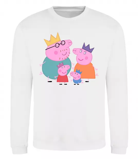 Свитшот Peppa family Белый фото