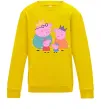 Детский Свитшот Peppa family Солнечно желтый фото