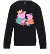 Детский Свитшот Peppa family Черный фото
