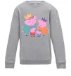 Детский Свитшот Peppa family Серый меланж фото