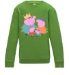 Детский Свитшот Peppa family Лаймовый фото