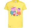 Детская футболка Peppa family Лимонный фото