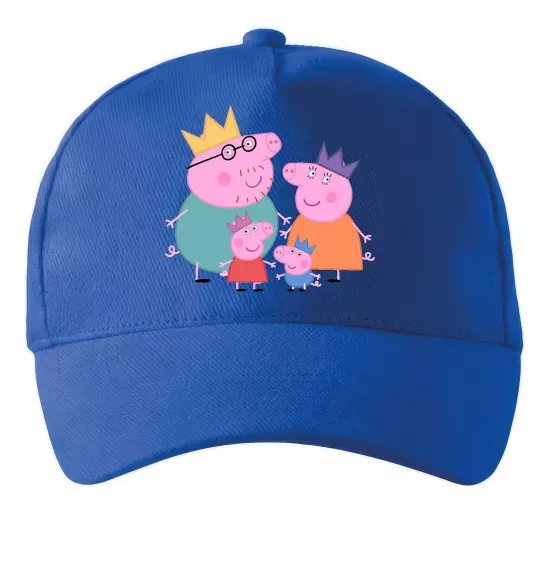 Кепка Peppa family Ярко-синий фото