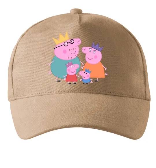 Кепка Peppa family Песочный фото