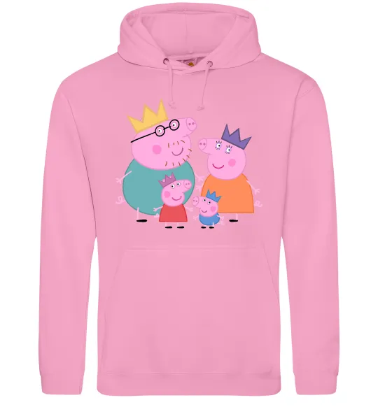 Жіноча толстовка (худі) Peppa family Рожевий фото