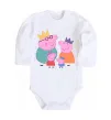 Детский боди Peppa family Белый фото