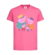 Дитяча футболка Peppa family Яскраво-рожевий фото