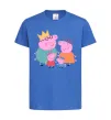 Дитяча футболка Peppa family Яскраво-синій фото