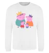 Світшот Peppa family Білий фото