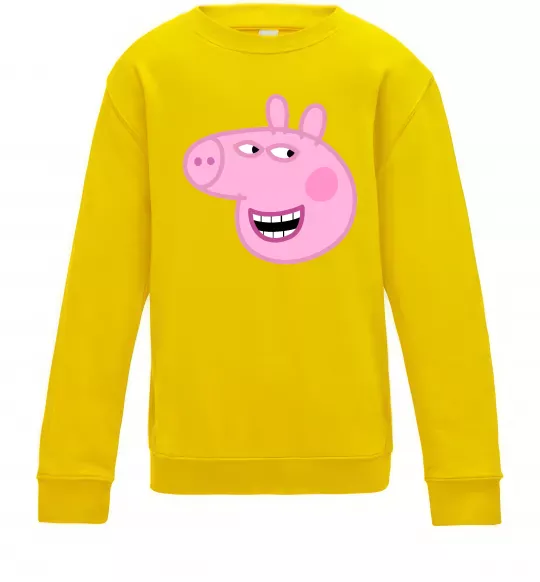 Детский Свитшот Peppa face Солнечно желтый фото