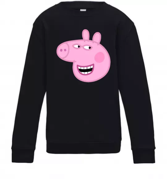 Детский Свитшот Peppa face Черный фото