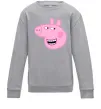 Детский Свитшот Peppa face Серый меланж фото