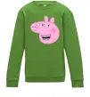 Детский Свитшот Peppa face Лаймовый фото