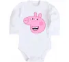 Детский боди Peppa face Белый фото