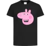 Детская футболка Peppa face Черный фото