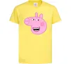 Детская футболка Peppa face Лимонный фото