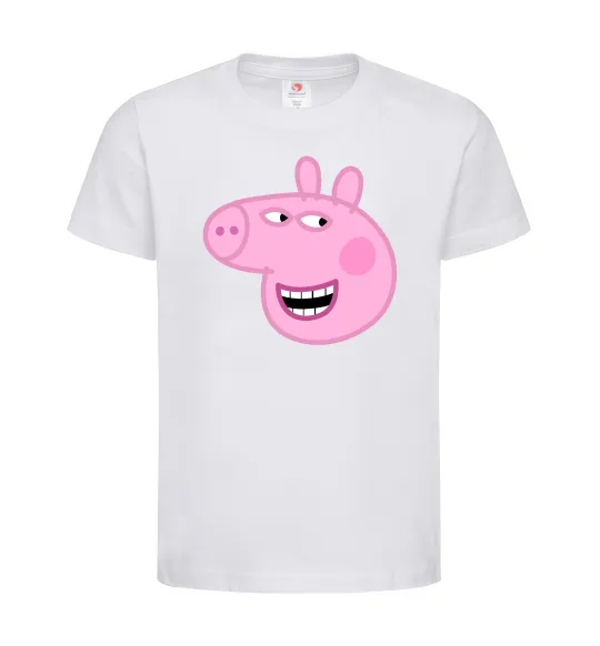 Дитяча футболка Peppa face Білий фото