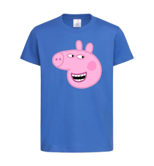 Дитяча футболка Peppa face Яскраво-синій фото