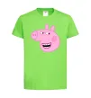 Дитяча футболка Peppa face Лаймовий фото