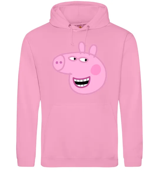 Женская толстовка (худи) Peppa face Розовый фото