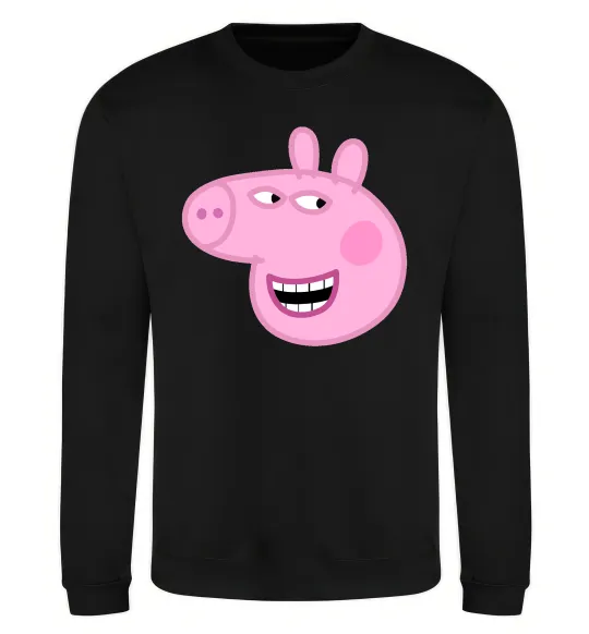 Свитшот Peppa face Черный фото