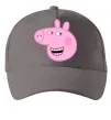 Кепка Peppa face Серый фото