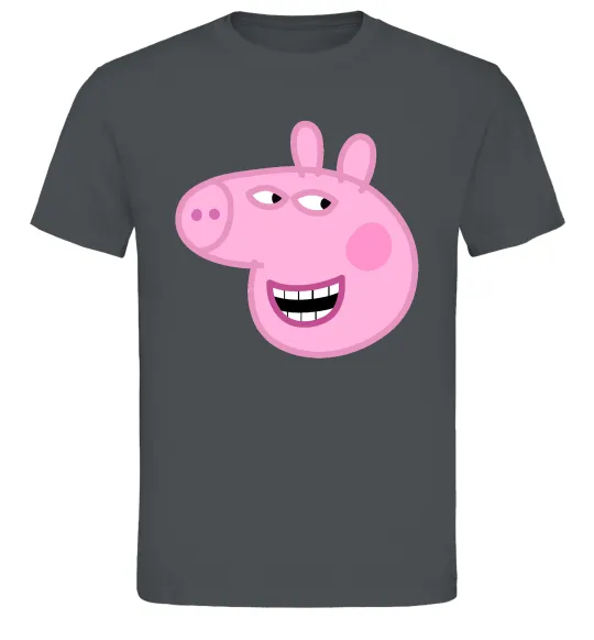 Мужская футболка Peppa face Графит фото