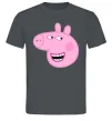 Мужская футболка Peppa face Графит фото