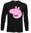 Лонгслив Peppa face Черный Лонгслив Peppa face Черный фото