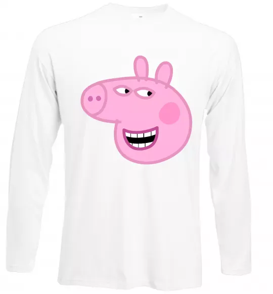 Лонгслив Peppa face Белый фото