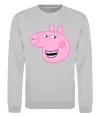Свитшот Peppa face Серый меланж фото