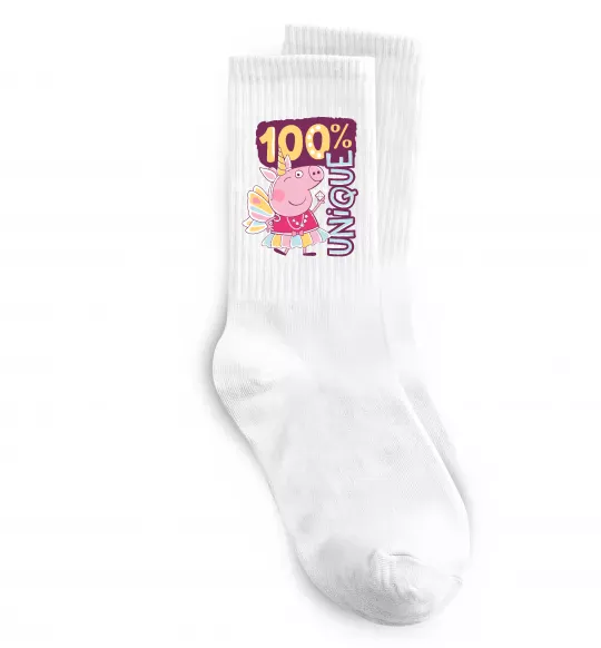 Носки Peppa 100% unique Белый фото